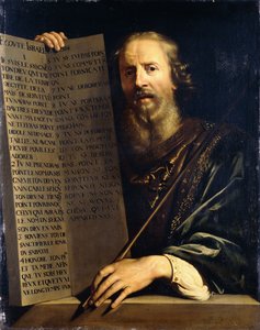 Moses Holding the Ten Commandments