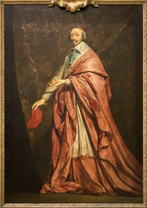 Portrait of Armand Jean du Plessis Cardinal de Richelieu by Philippe de Champaigne
