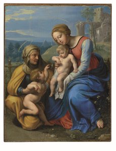 The Holy Family with a Sparrow by Philippe de Champaigne