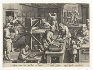Production of Copper Engravings by Philips Galle (attributed to workshop of)