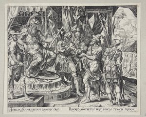 Achior Pleading with Holofernes for the Israelites