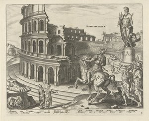 Colosseum in Rome by Philips Galle