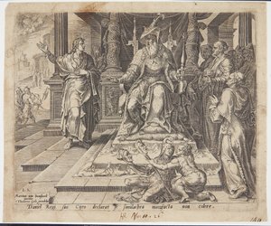 Daniel Refusing to Worship Bel by Philips Galle