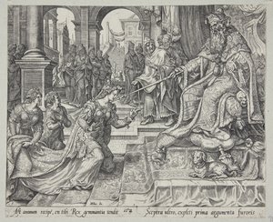 Esther Before Ahasuerus, Inviting Him for a Banquet