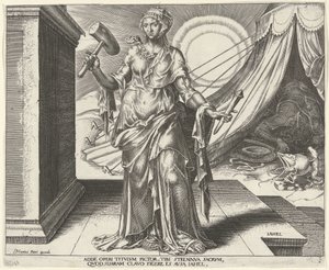 Jael (series title: Eight Famous Women from the Old and New Testament) by Philips Galle