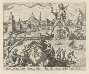 Colossus of Rhodes by Philips Galle