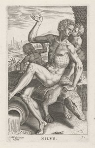 River God Nilus by Philips Galle
