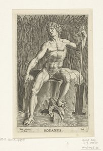 River God Rodanus (River and Sea Gods) by Philips Galle