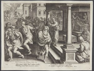 St. Paul and the Exorcists at Ephesus by Philips Galle