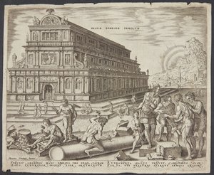 The Temple of Diana in Ephesus by Philips Galle