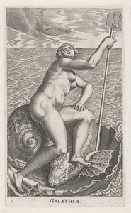 Water Nymph Galatea by Philips Galle
