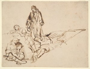 Study of Christ and the Sleeping Apostles