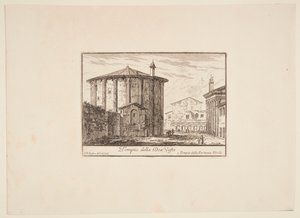 Temple for the Goddess Vesta by Philothée Francois Duflos