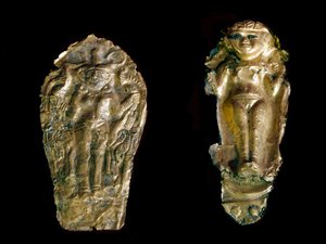 Two Gold Statuettes