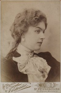 Anastasya Dmitrievna Vyaltseva, Mid 1890s by Photo studio H. Rentz and F.