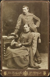 Portrait of Mette and Paul Gauguin by Photo studio Julie Laurberg and Franziska