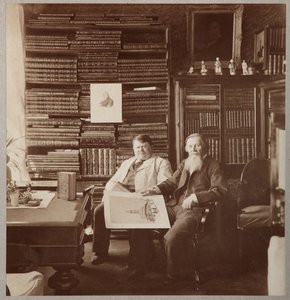 Pyotr Alexandrovich Yefremov and Alexey Petrovich Bakhrushin by Photo studio of Mikhail Volkov