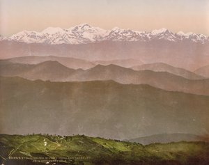 Darjeeling. Kinchinjunga and the Snows from Kutcherry Hill