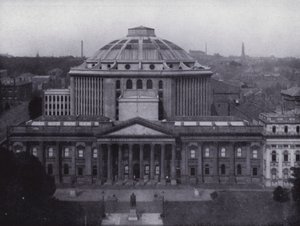 Melbourne: Public Library and Museum, portraying the largest dome in the Southern Hemisphere, Library contains 350,000 volumes by Photographer Australian