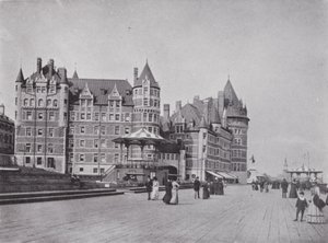 Chateau Frontenac and Dufferin Terrace by Photographer Canadian