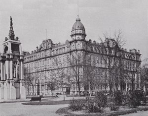 Windsor Hotel and Sir John A. Macdonald Monument, Montreal by Photographer Canadian
