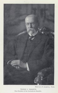 Czechoslovakia: Thomas G Masaryk, First President of the Czechoslovak Republic by Photographer Czech
