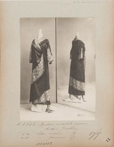House of Worth, Evening Coat (Album Page) by Photographer French