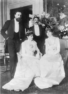 Ernest Rouart and His Wife Julie Manet, Paul Valery and His Wife Jeannie Gobillard, on the Day of Their Marriage, May 1900