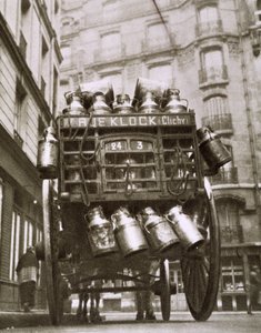 Milk cariole in Clichy by Photographer French