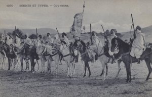 Moroccan Goumiers, Muslim soldiers who served under the French Army of Africa