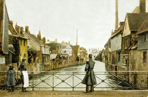 River Somme and the Bridge of Talence, Abbeville, France