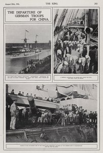 Departure of German troops for China to suppress the Boxer Rebellion, August 1900 by Photographer German