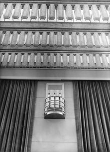 Wall of the Hauptfunksaal in the NORAG Building in Hamburg, c.1931 (detail) by Photographer German