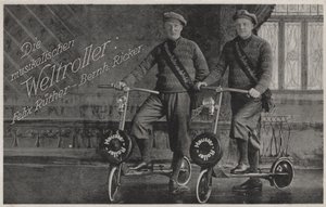 Felix Ruether and Bernhard Ricker, musical scooter riders by Photographer German