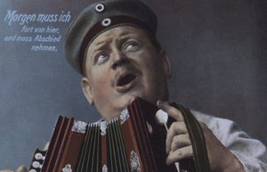 German Soldier Playing an Accordion