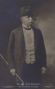 Graf Ferdinand von Zeppelin, German Airship Designer and Constructor by Photographer German