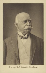 Graf Ferdinand von Zeppelin, German Airship Designer and Constructor by Photographer German