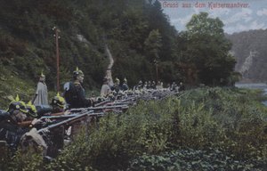 Imperial German Army on manoeuvres by Photographer German