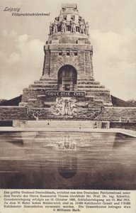 Monument to the Battle of the Nations (1813), Leipzig, Germany by Photographer German