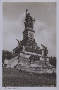 Nationaldenkmal, monument commemorating the unification of Germany, Rudesheim am Rhein, Hesse by Photographer German