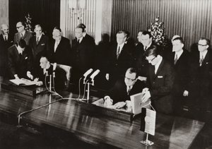 On 26 May 1972 the Traffic Treaty, the First State Treaty Between the German Democratic Republic and the Federal Republic of Germany, was Signed in the GDR Capital, Berlin by Photographer German