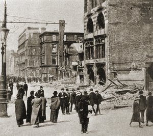 Dublin after the Easter Uprising, April 1916 by Photographer Irish