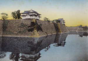 The Osaka Castle built in 1583 by Hideyoshi by Photographer Japanese