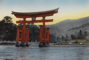 Japan, c.1912: The Sacred Island, Miyajima, in Inland Sea, One of Three Most Noted Scenes of Japan; The Temple Was Erected Here by Kiyomori in the 12th Century by Photographer Japanese