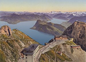 Pilatus-Kulm (2133m) Lake Lucerne and the Alps
