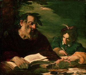 Homer Dictating His Poem
