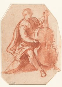 Viola da Gamba Player, Three-Quarter View