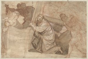Christ Falls Under the Cross by Pier Francesco Morazzone (circle of)