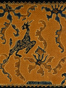 Batik with traditional design, Java, Indonesia (detail) by Blaise Nicolas Le Sueur
