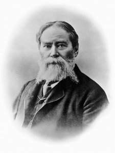 Portrait of James Russell Lowell, American Romantic poet, critic, editor, abolitionist, and diplomat, photograph